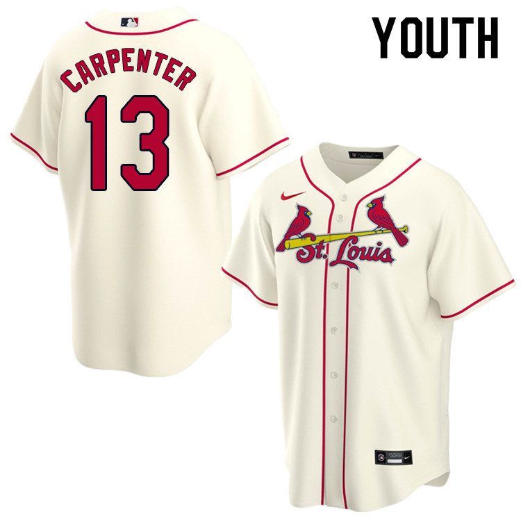Nike Youth #13 Matt Carpenter St.Louis Cardinals Baseball Jerseys Sale-Cream